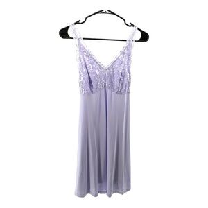 Felina | M Medium Women’s Lilac Gown Lace Nightie